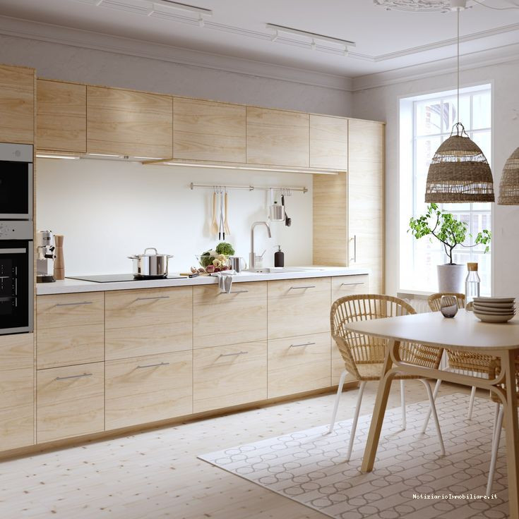 ante cucina ikea Askersund legno chiaro