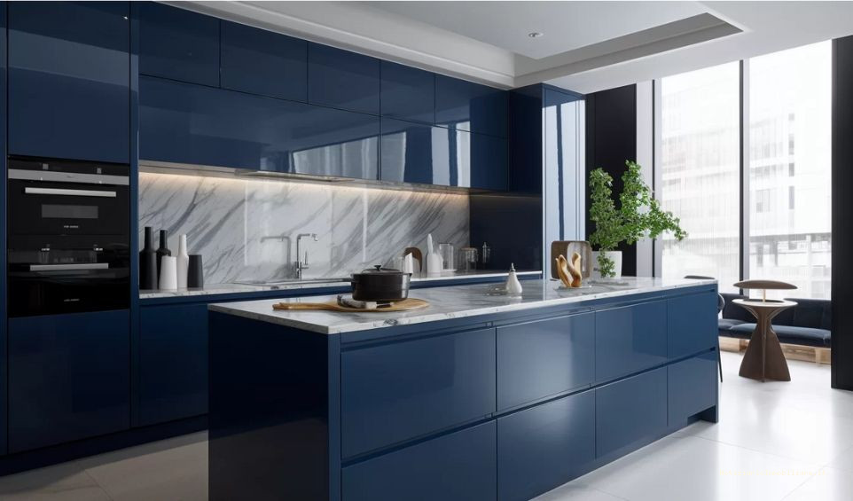 colori per cucine moderne: blu navy