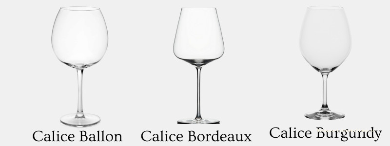 Calici per vini rossi Calici per vini rossi Ballon Bordeaux e Burgundy