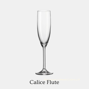 Calice flute per vino prosecco, bollicine e spumante Calice flute per vino prosecco, bollicine e spumante